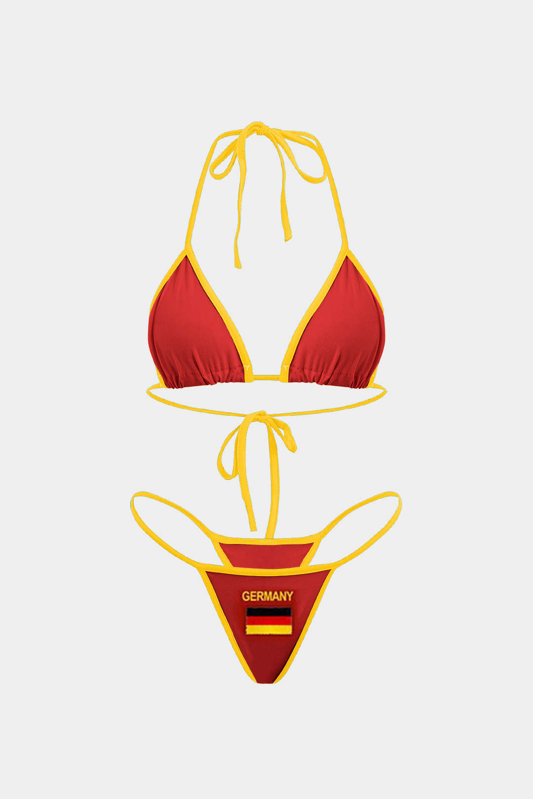 Nakışlı Kontrast Bikini Takımı - JUNETTI®