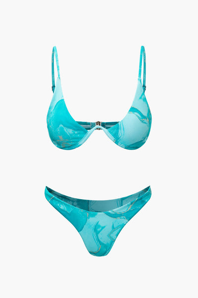 Baskılı Bikini Ve Sarong Takımı - JUNETTI®
