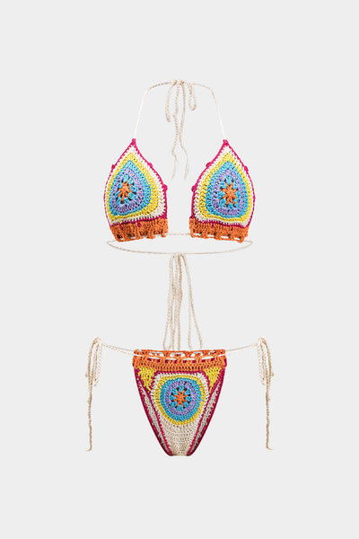 Örgü Askılı Sırtı Açık Bikini Takımı - JUNETTI®