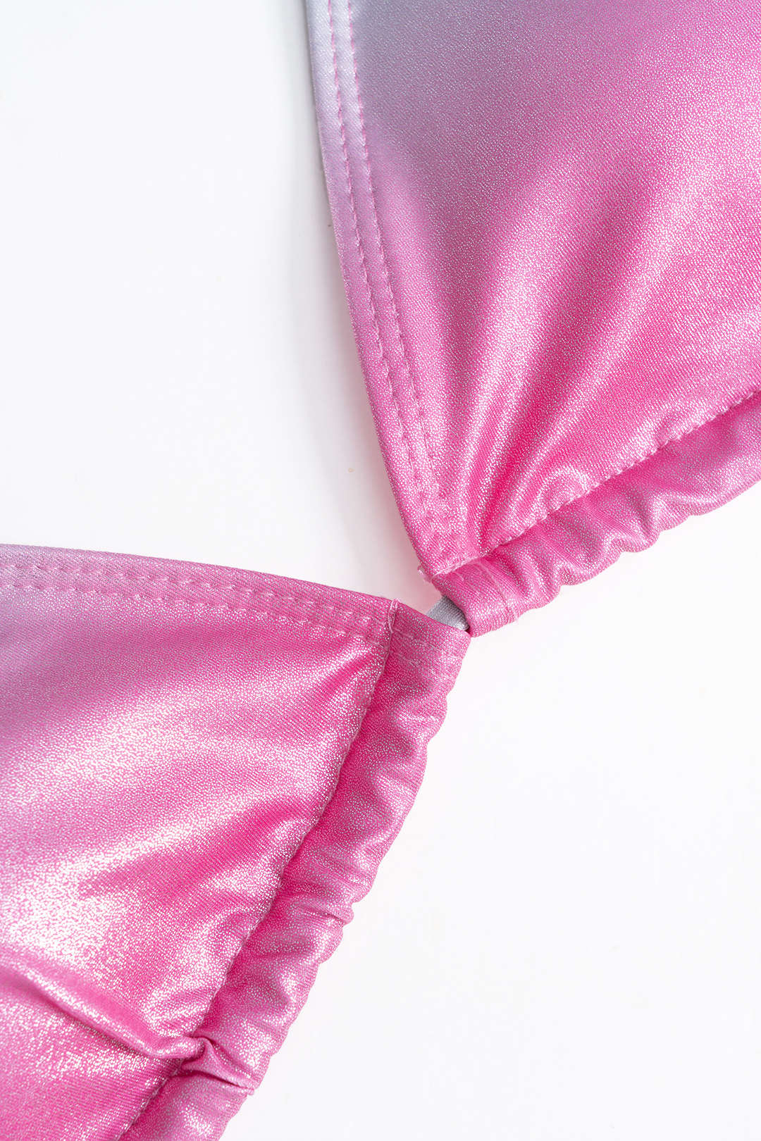Ombre Desenli Büzgülü Sırt Dekolteli Bağlamalı Bikini ve Pareo Takımı