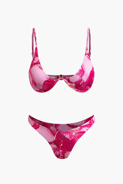 Baskılı Bikini Ve Sarong Takımı - JUNETTI®