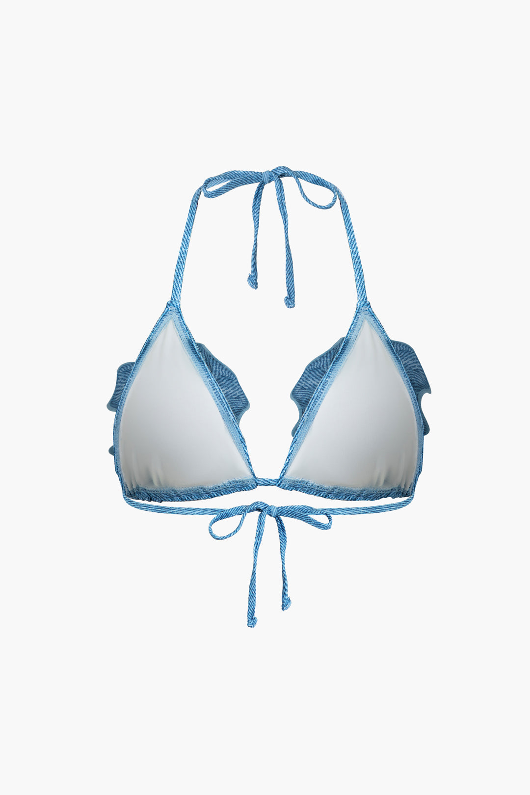 3D Çiçekli Kot Askılı Bikini Takımı - JUNETTI®