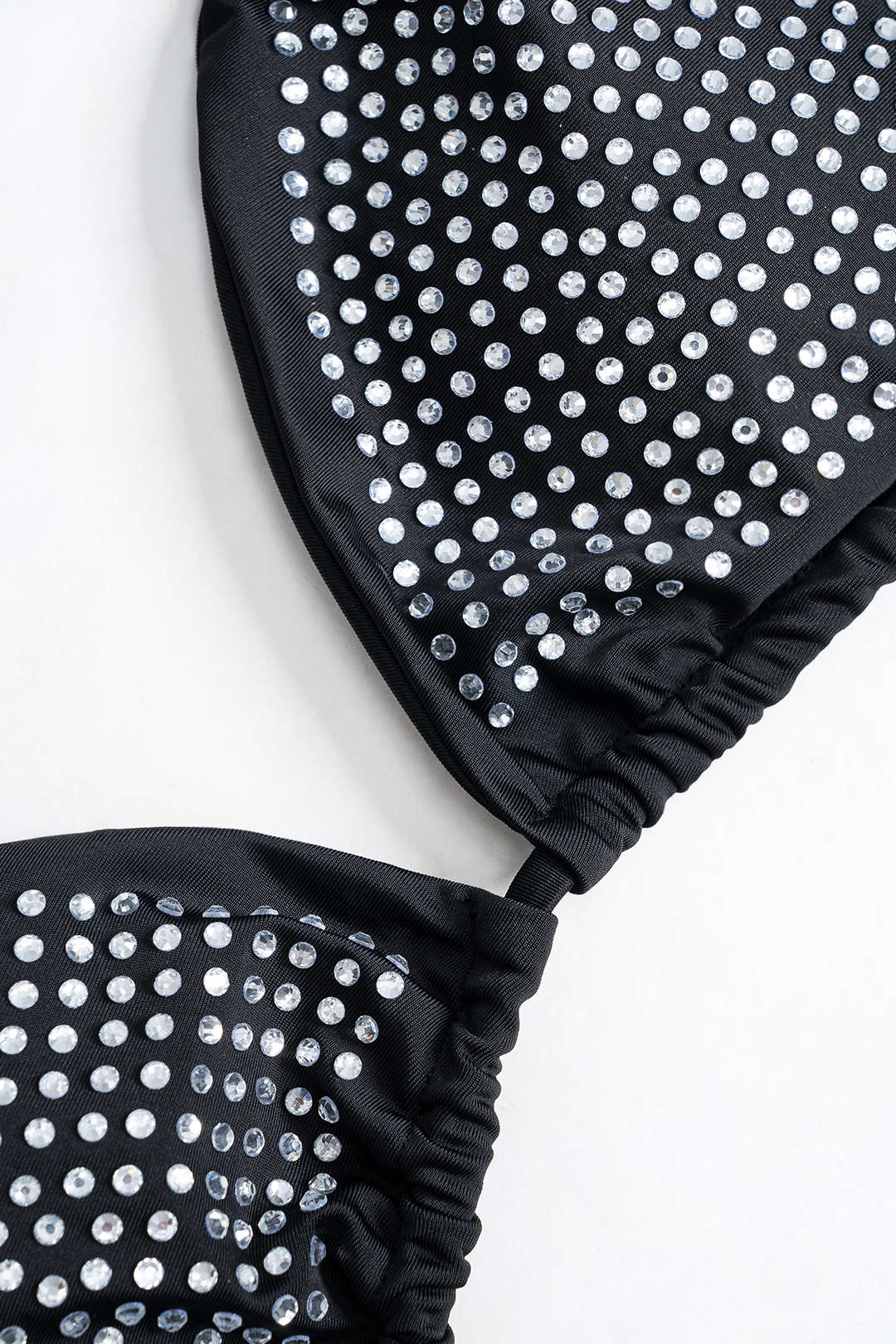 Strass Detaylı Bağlamalı Sırt Dekolteli Bikini Takımı - JUNETTI®