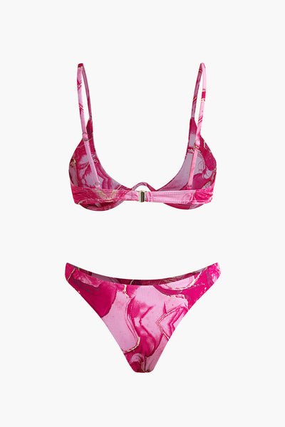 Baskılı Bikini Ve Sarong Takımı - JUNETTI®