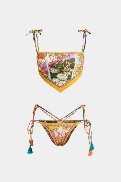 Çiçek Desenli Bikini Takımı - JUNETTI®