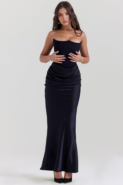 Lily Uzun Modelleme Elbisesi