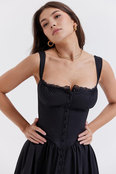 Lauren Bustier Elbise