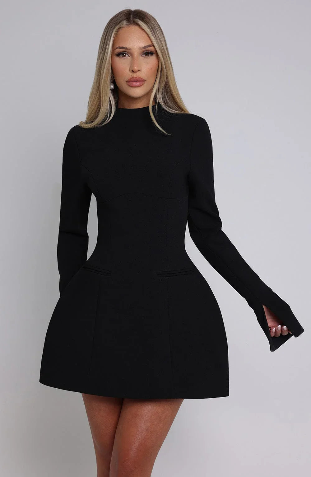 Kelly Mini Elbise - Siyah