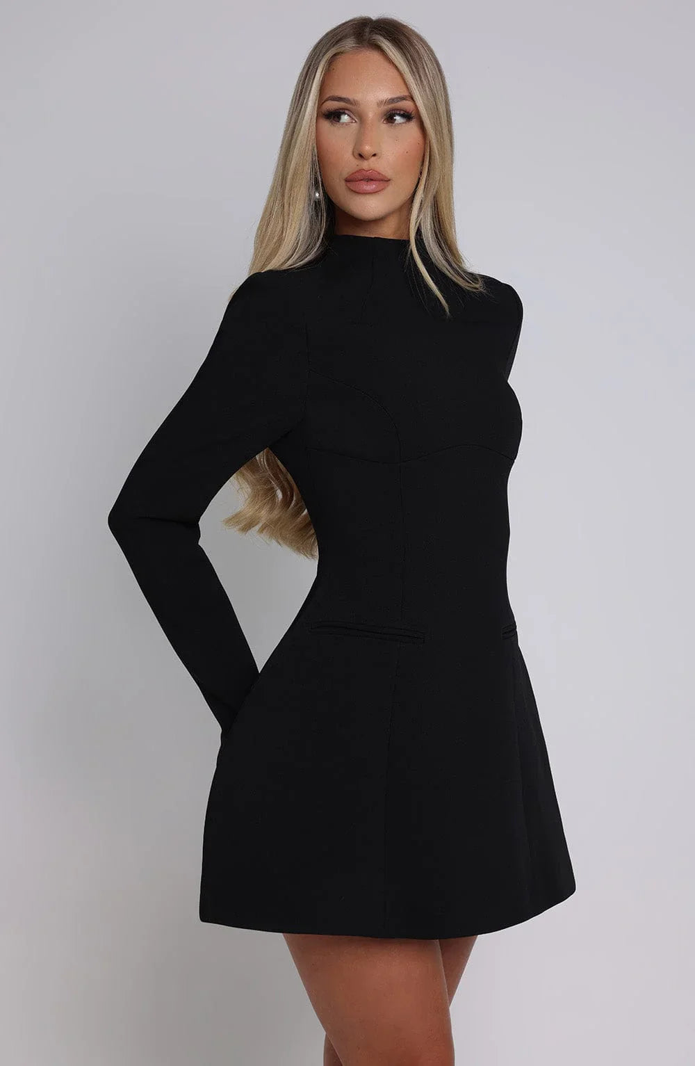 Kelly Mini Elbise - Siyah