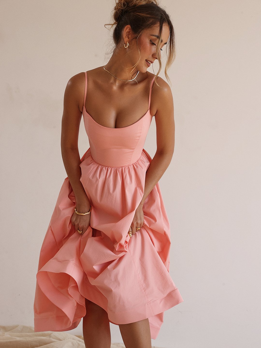 Layla Midi Elbise - JUNETTI®