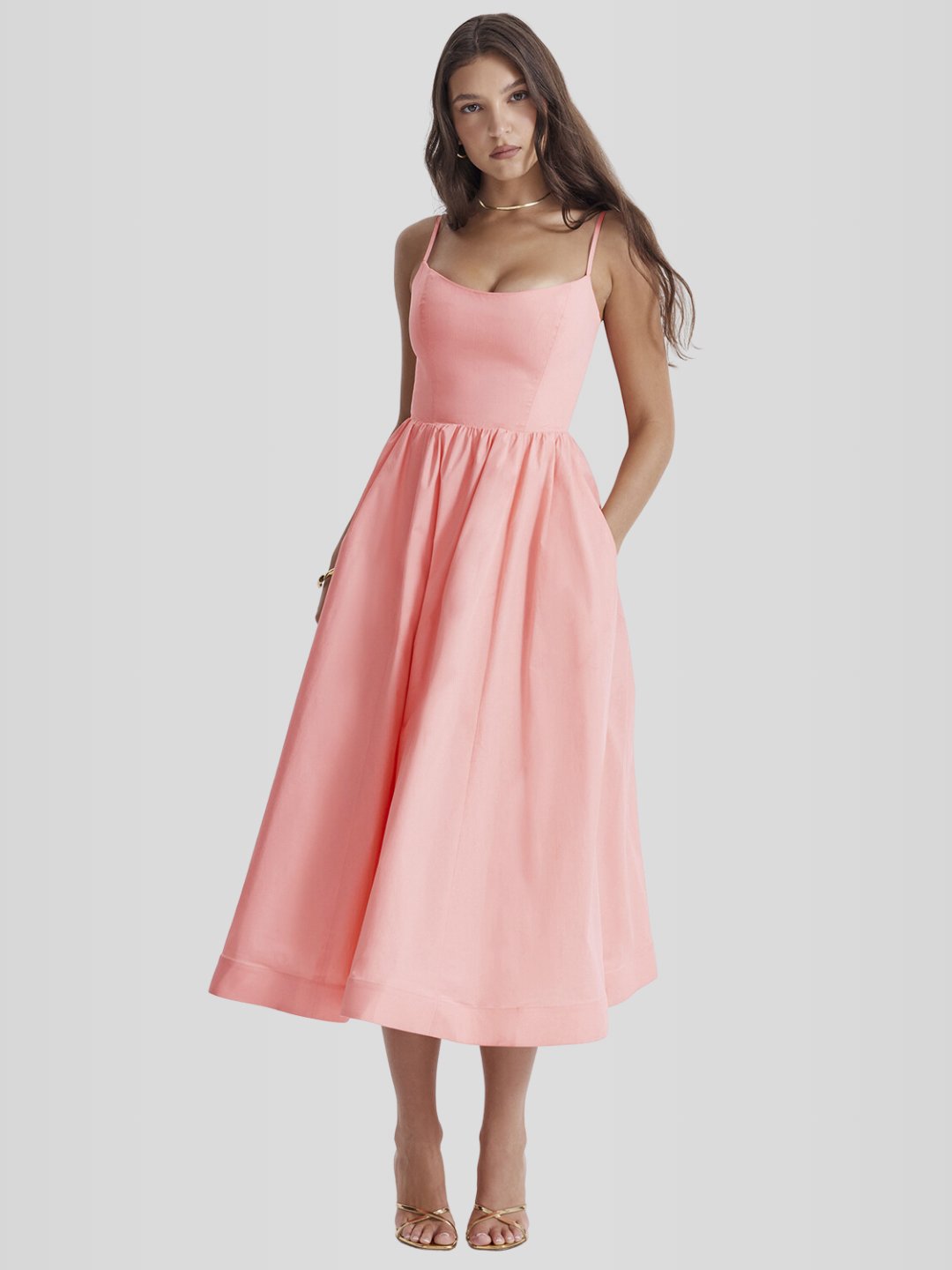 Layla Midi Elbise - JUNETTI®